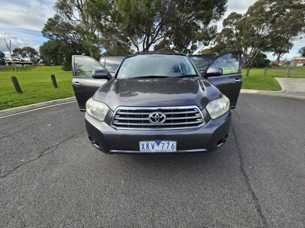 2009 Toyota Kluger GSU45R Grande Wagon 7st 5dr Spts Auto 5sp AWD 725kg 3.5i