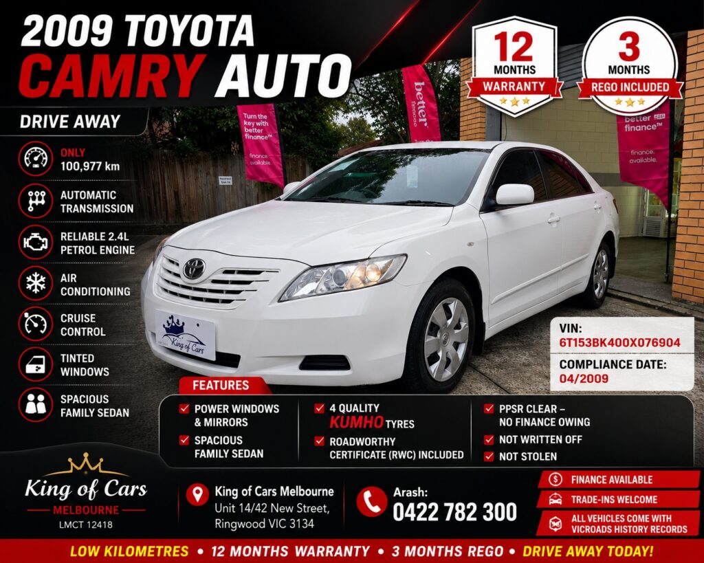 2009 Toyota Camry ACV40R Altise Sedan 4dr Auto 5sp 2.4i F202